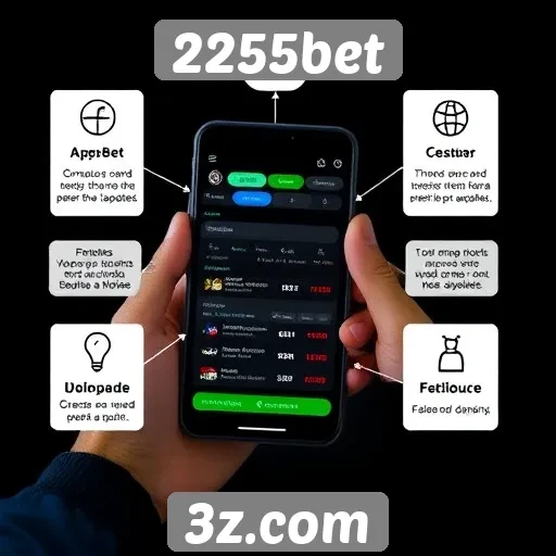 Funcionalidades do aplicativo móvel do 2255bet